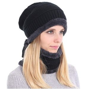 Winter Hat Scarf Gloves Set for Women (Unisex)